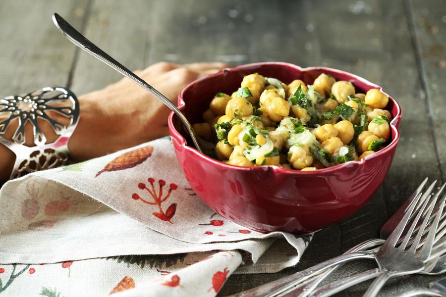 Salada grão de bico