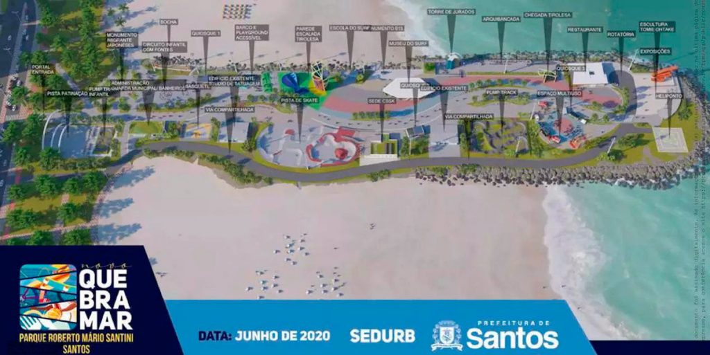 Projeto Novo para o Quebra-Mar em Santos