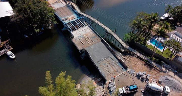 A Ponte de Barra do Una está quase pronta