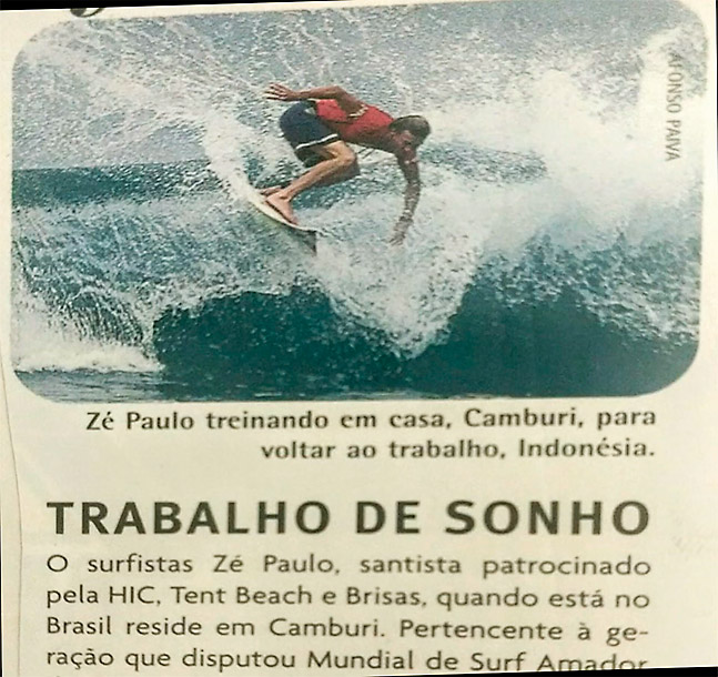 Zé Paulo show manager do surf