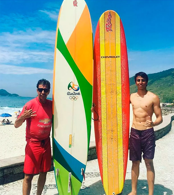 Rico de Souza embaixador do surfe brasileiro