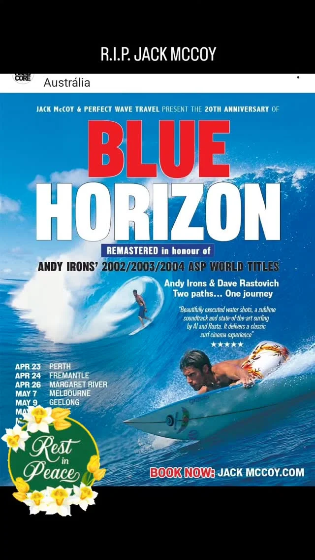 R.I.P. Jack McCoy🙏Ele foi o cara que fazia nossa alegria nos trazendo imagens com seus filmes de surf.Conhecemos culturas de diversos lugares, altas ondas e surfistas de diversos países que ele filmava. A trilha sonora de seus filmes, mais a imagens, nos instigaram a cair no mar imediatamente após as novidades que chegavam.Os seus filmes influenciaram até as empresas de Surf que copiaram designer de roupas e pranchas de Surf. Enfim, tudo no mundo do surf ele nos trouxe. MAHALO JACK MCCOY🙏@jackmccoyalohaDescanse em Paz✝️#surf #aloha #mahalo #ohana #boletimdasondas #loucosporsurf #beach #surfbr #god